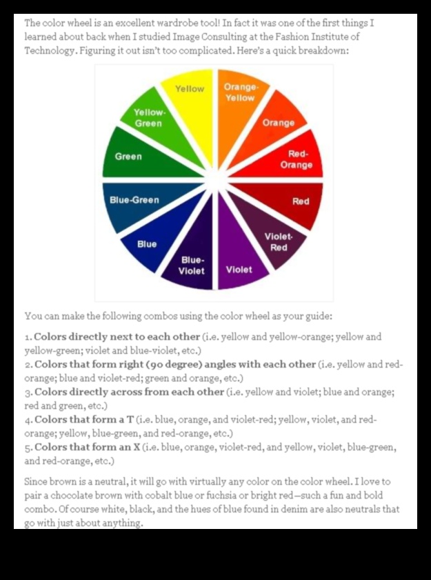 Style Canvas A Fashion Color Wheel για την γκαρνταρόμπα σας 4 Καμβάς στυλ: Ζωγραφίζοντας την γκαρνταρόμπα σας με τη μόδα